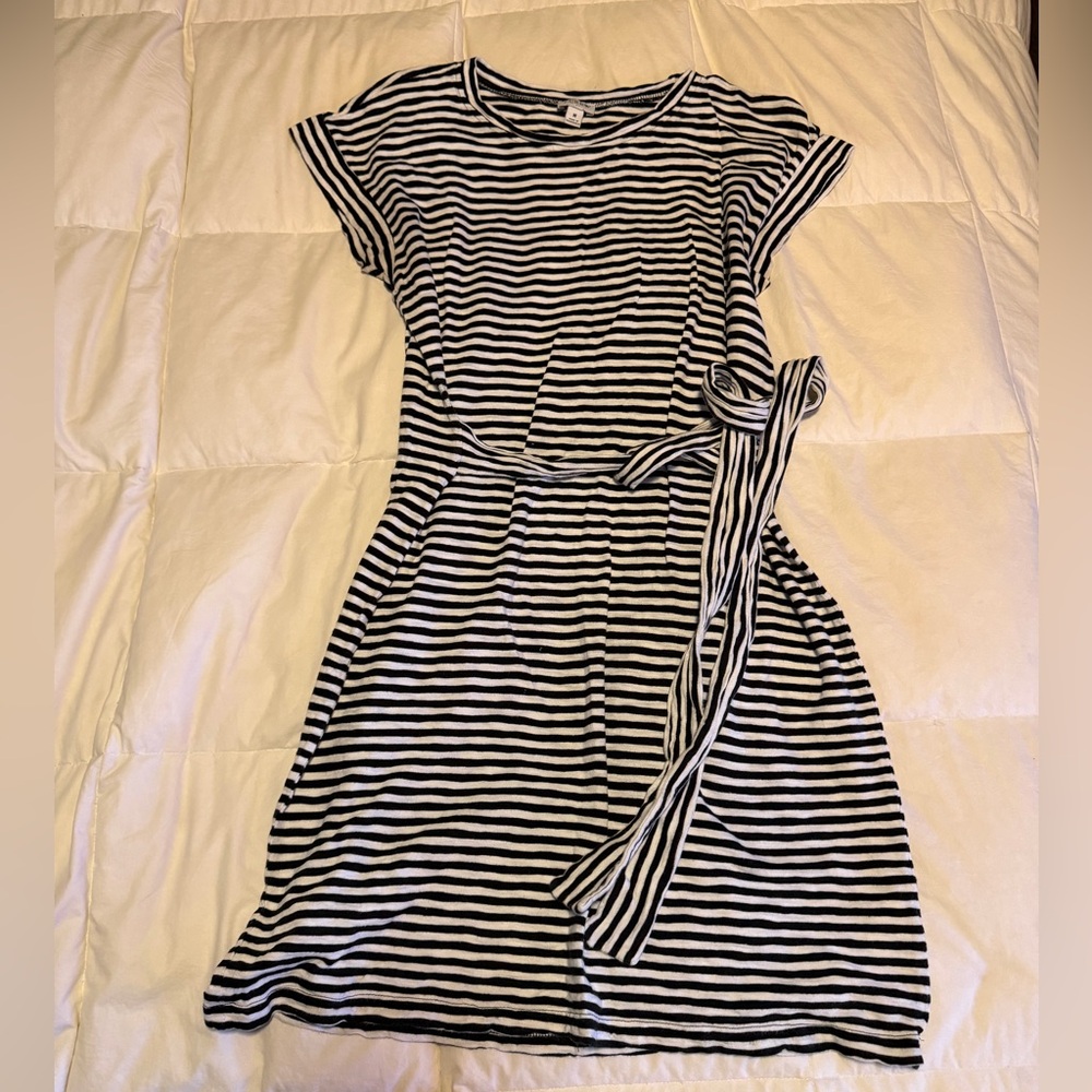 Striped Black and White Dress